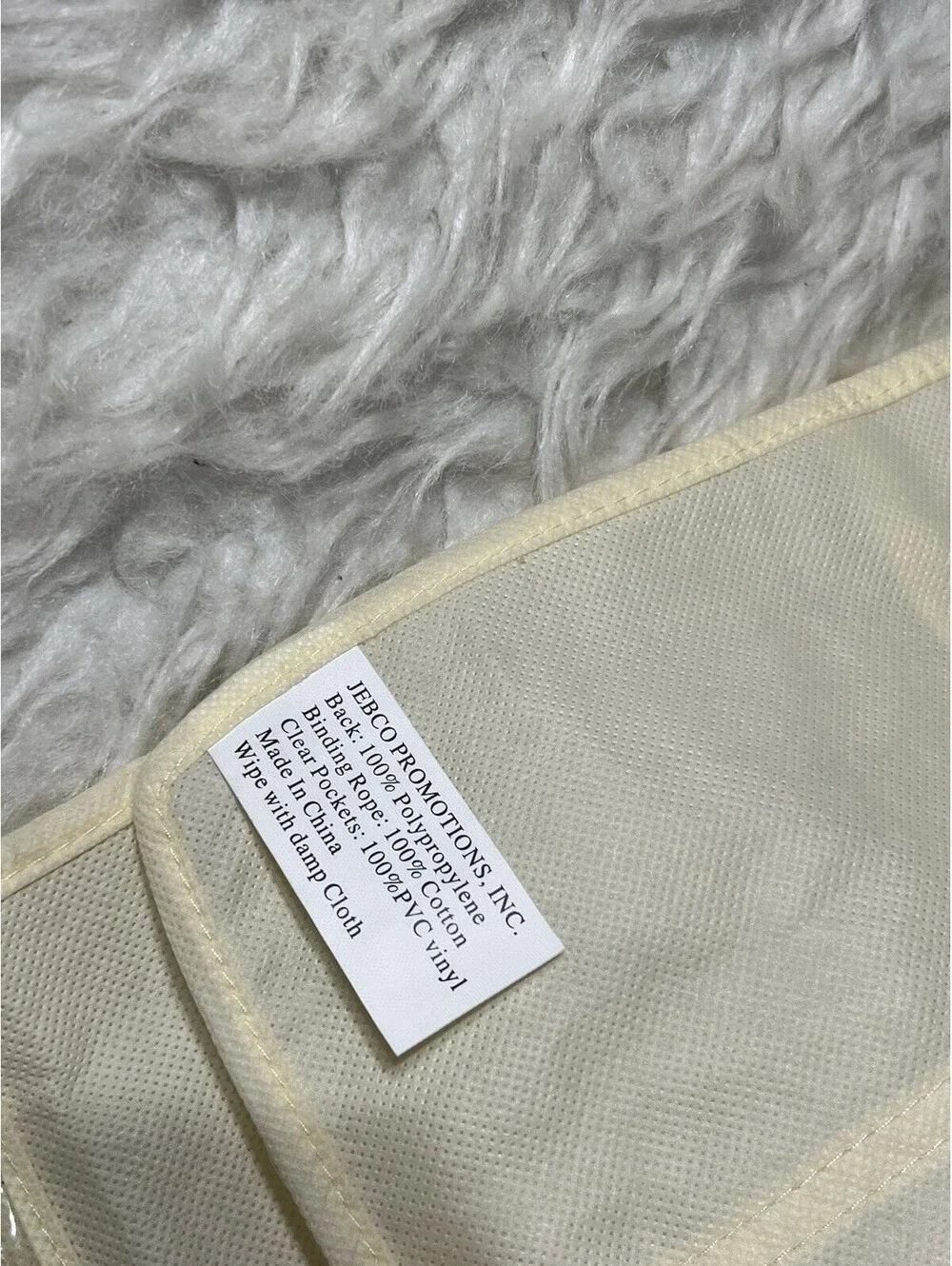 biege multi-pocket hanging closet organizer